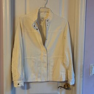 J. Crew Utility Women’s Chore Jacket Ivory Sz L